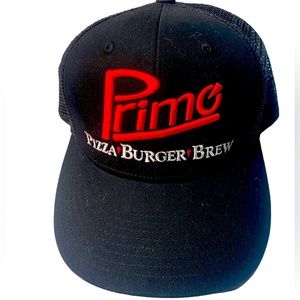 Nice Vintage Primo Pizza Black Trucker Mesh Baseball Hat MINTY SnapBack